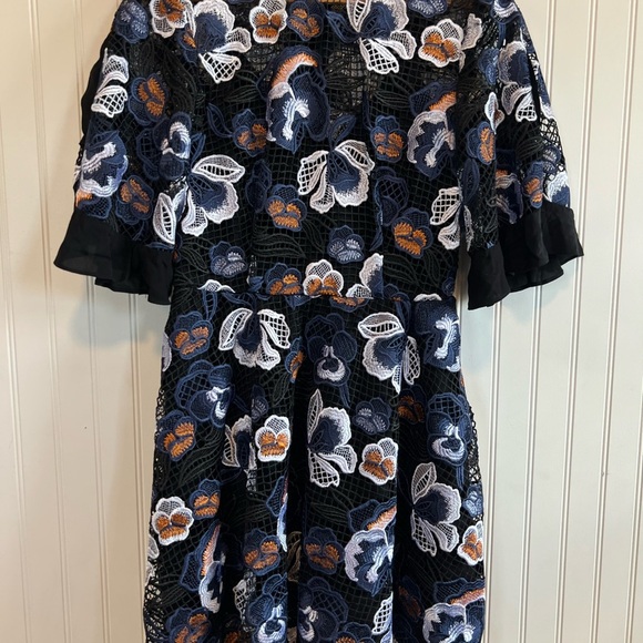 La Maison Talulah Estee Multi Lace Mini Cocktail Dress Fit & Flare large - Picture 2 of 13